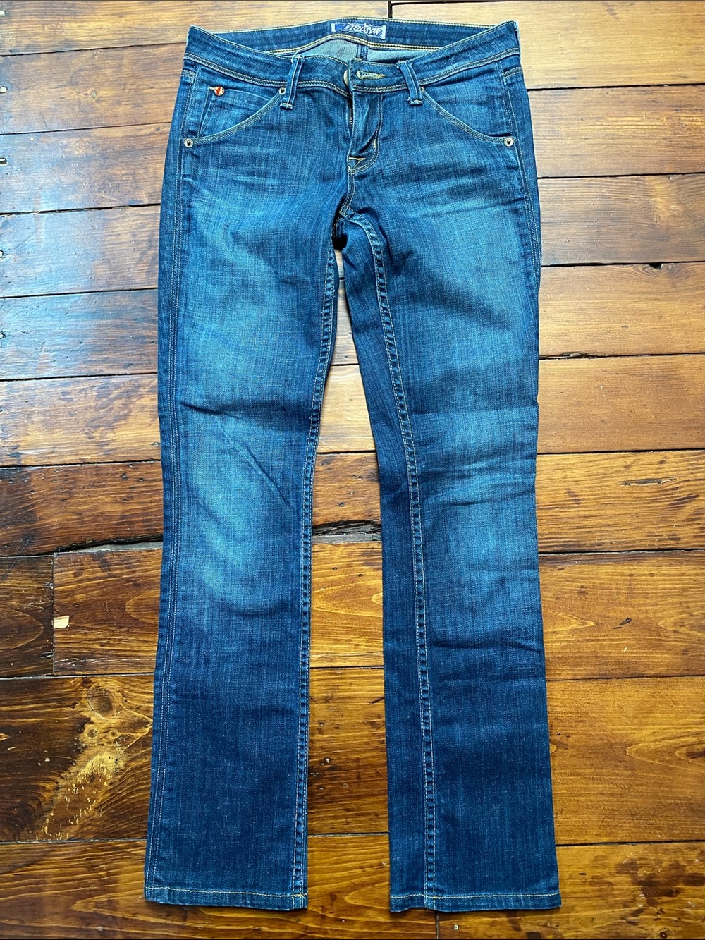 Hudson Dark Wash Straight-Leg Jeans